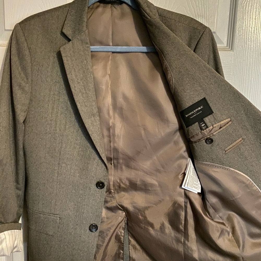 Brown Banana Republic blazer size 38S slim fit